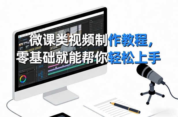 微课类视频制作教程，零基础就能帮你轻松上手网赚库-项目库-轻创网-中创网-福缘网-冒泡网-资源之家-魔方项目库网赚库