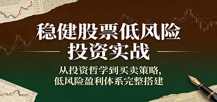 稳健股票低风险投资实战：从投资哲学到买卖策略，低风险盈利体系完整搭建网赚库-项目库-轻创网-中创网-福缘网-冒泡网-资源之家-魔方项目库网赚库
