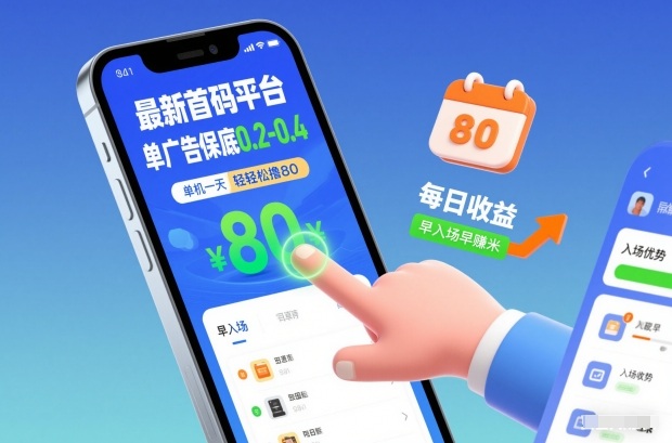 最新首码平台，单广告保底0.2-0.4，单机一天轻松撸80，早入场早賺米【揭秘】网赚库-项目库-轻创网-中创网-福缘网-冒泡网-资源之家-魔方项目库网赚库