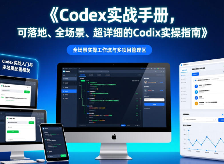 Codex实战手册，可落地、全场景、超详细的Codex实操指南网赚库-项目库-轻创网-中创网-福缘网-冒泡网-资源之家-魔方项目库网赚库