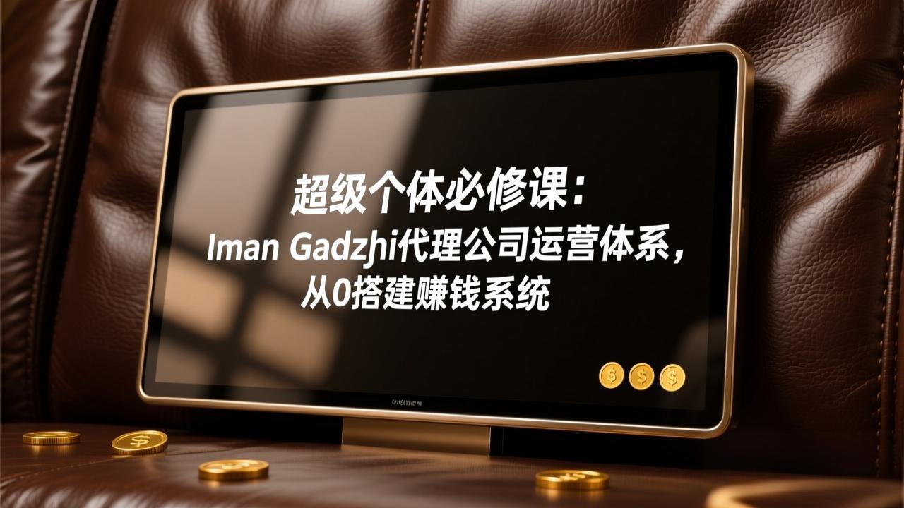 超级个体必修课：Iman Gadzhi代理公司运营体系，从0搭建赚钱系统网赚库-项目库-轻创网-中创网-福缘网-冒泡网-资源之家-魔方项目库网赚库