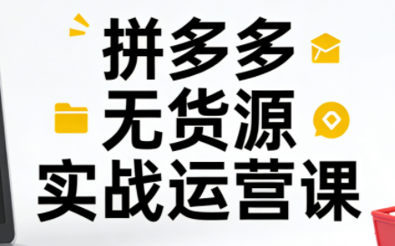 子枫老师·拼多多无货源实战运营课(更新12月)网赚库-项目库-轻创网-中创网-福缘网-冒泡网-资源之家-魔方项目库网赚库