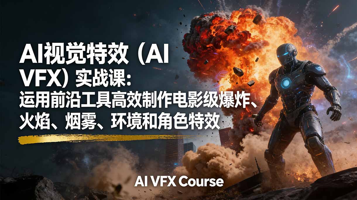 AI视觉特效(AI VFX网赚库-项目库-轻创网-中创网-福缘网-冒泡网-资源之家-魔方项目库网赚库