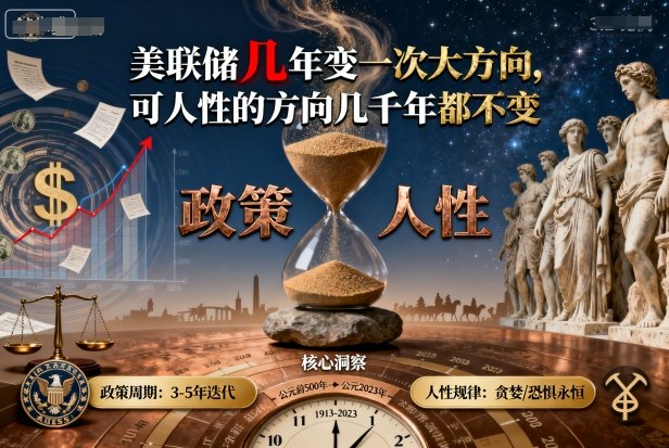 付费文章：美联储几年变一次大方向，可人性的方向几千年都不变网赚库-项目库-轻创网-中创网-福缘网-冒泡网-资源之家-魔方项目库网赚库