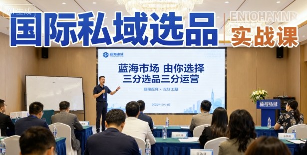 国际私域选品实战课，蓝海市场由你选择，七分选品三分运营网赚库-项目库-轻创网-中创网-福缘网-冒泡网-资源之家-魔方项目库网赚库