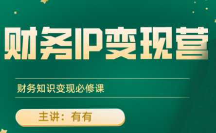 有有老师·财务IP变现营，财务知识变现必修课网赚库-项目库-轻创网-中创网-福缘网-冒泡网-资源之家-魔方项目库网赚库