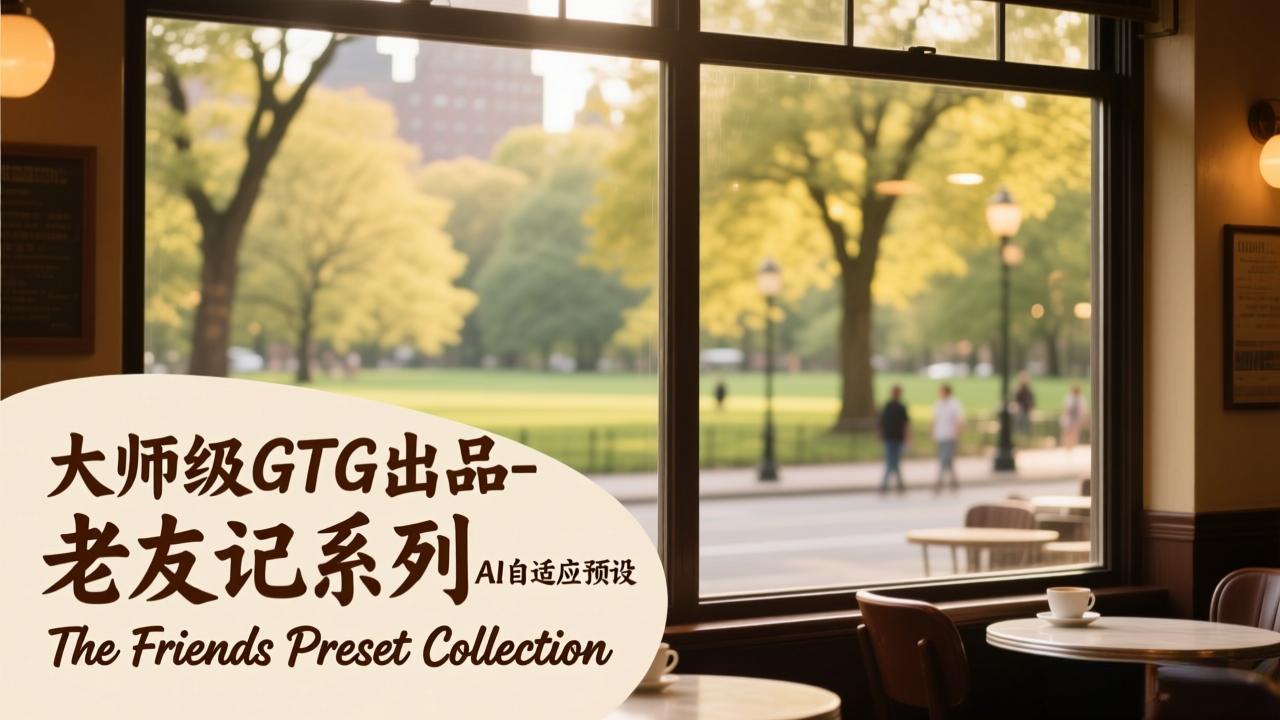 大师级GTG出品-老友记系列AI自适应预设The Friends Preset Collection网赚库-项目库-轻创网-中创网-福缘网-冒泡网-资源之家-魔方项目库网赚库